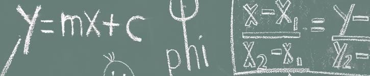 Math chalkboard 